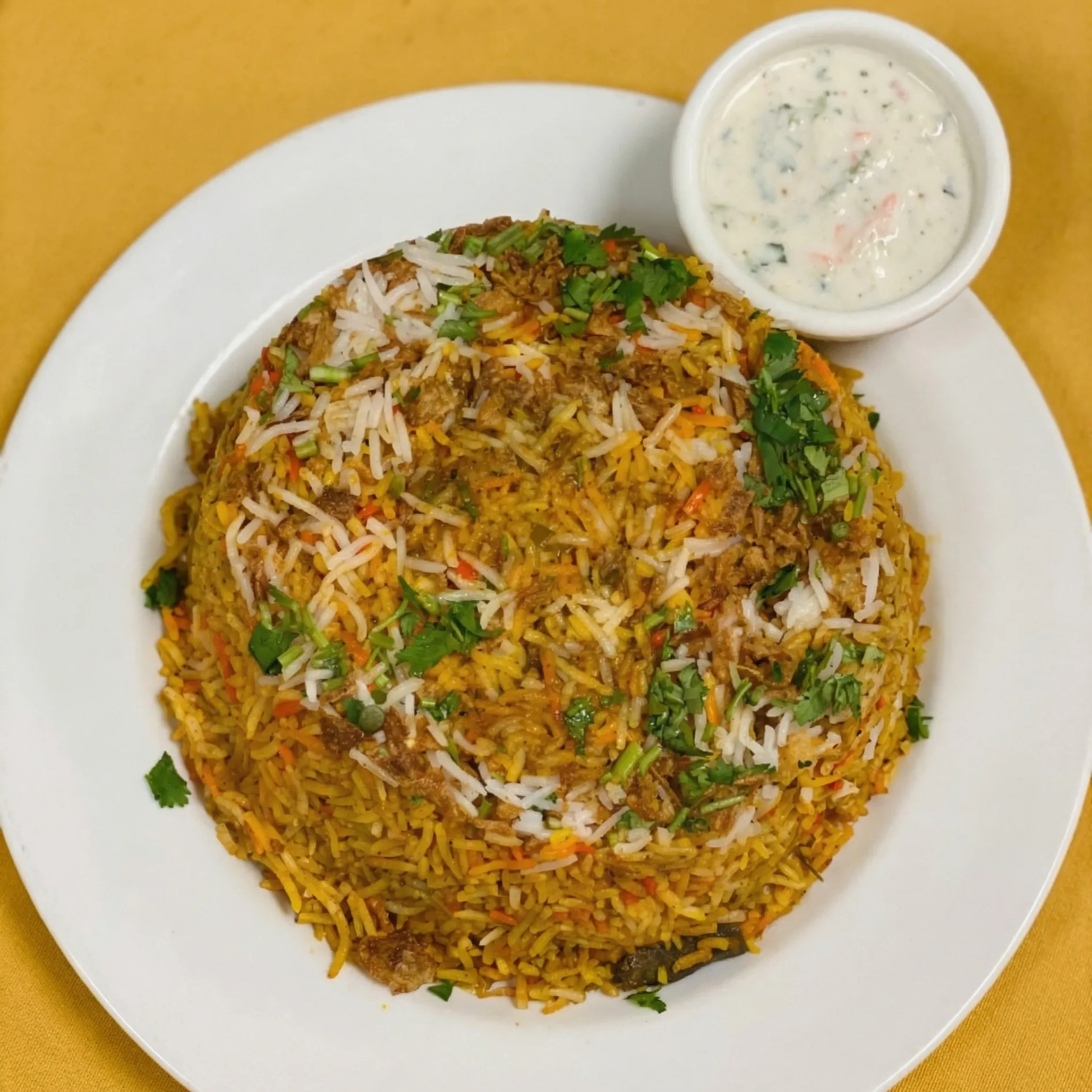Goat Biryani at Green Chili in Calgary Walden